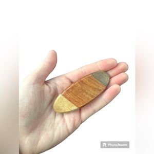 Wooden hair clip